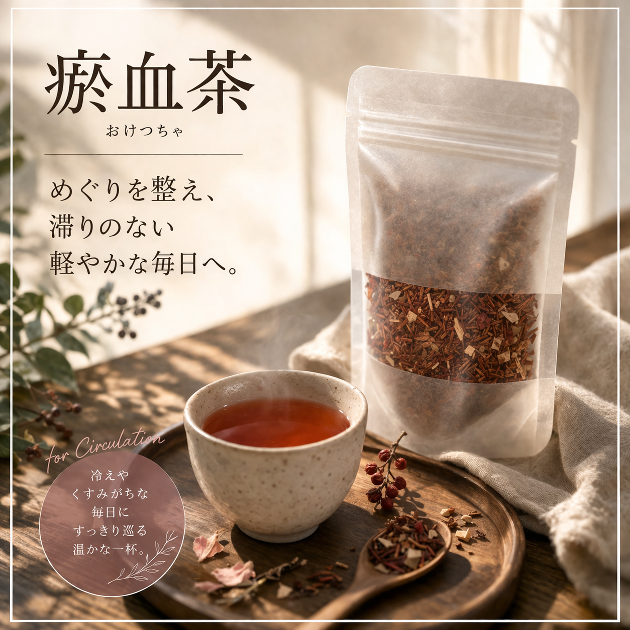 じんわり巡る 瘀血（おけつ）茶